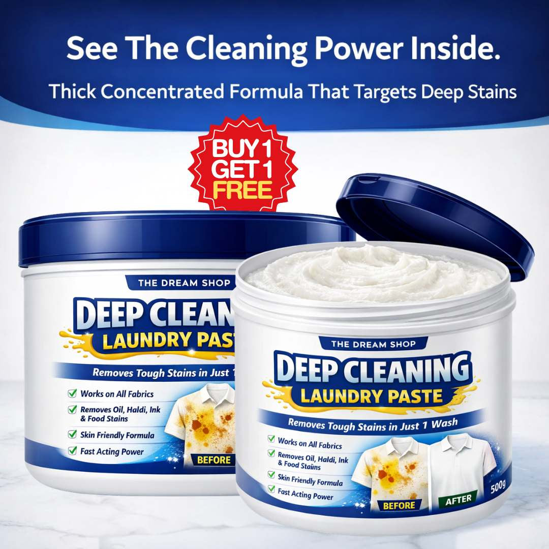 Deep Cleaning Laundry Paste | Removes Oil, Dirt, Food, Colors All Stains | BUY 1 GET 1 FREE