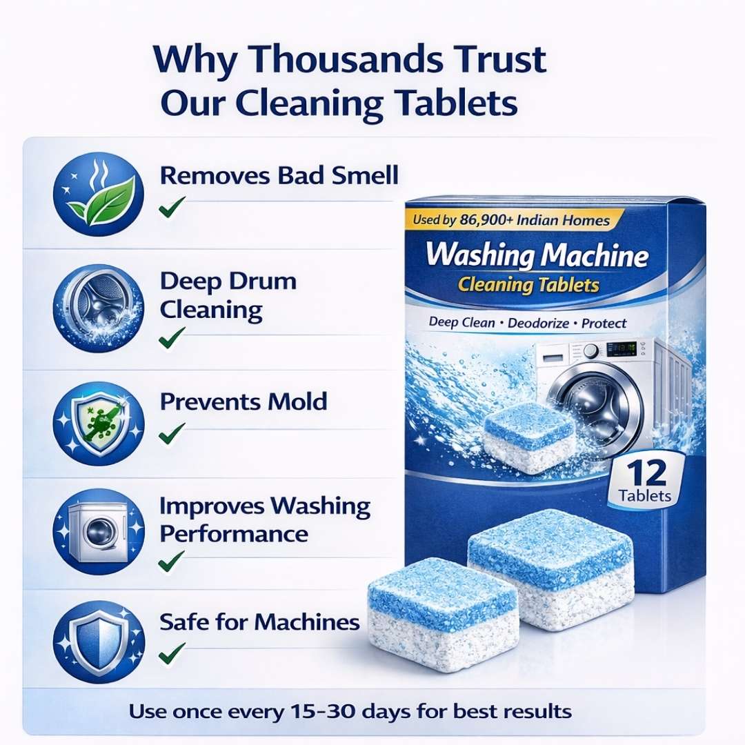 Powerful Washing Machine Cleaning Tablets | BUY 1 GET 1 FREE!
